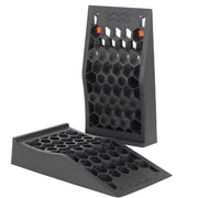 OULEME front view of ramps showing compact profile and easy storage benefit