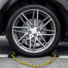 OULEME chocks connected by 52-inch nylon rope for wide wheelbases