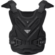 Oumurs front view of chest protector showing full coverage and fit benefit