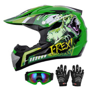 Oumurs front view full face helmet showing protective coverage and eye protection