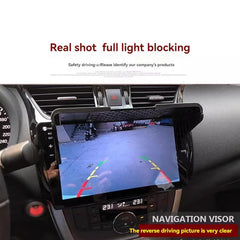 OURHZTB mounted on car dashboard illustrating clear screen readability while driving