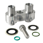 Outopakkle front view adapter showing clean CNC finish and fit benefit