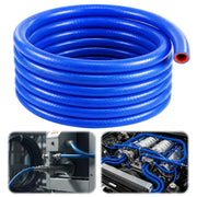 Outus blue hose full coil showing length and easy customization benefits