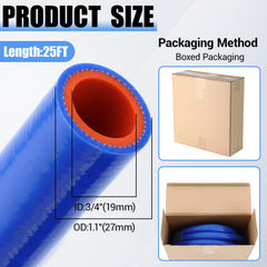 Outus hose diameter closeup highlighting 3/4 inch fit for heater ports