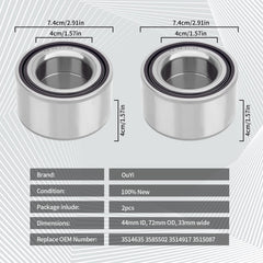 OuYi bearing side profile with dimensions visible for correct fit