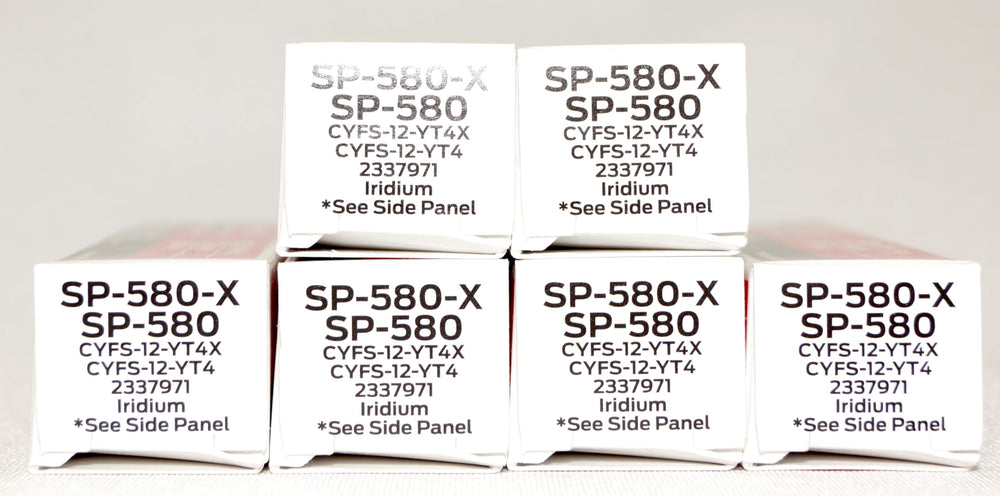 OVERSTOCKDIRECT SP580X front packaging showing six-plug set and OEM label for correct replacement