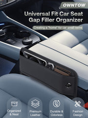 Owntow leather texture close-up highlighting water resistance and style