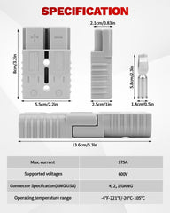 OXDFK close-up of silver-plated copper terminal for improved conductivity and low resistance