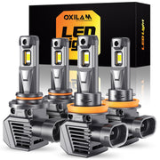OXILAM front packaging showing four-bulb kit and features for confident purchase
