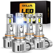 OXILAM front packaging showing the 9005 9006 bulb combo and clear product benefit