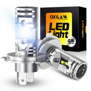 OXILAM front view of two-pack packaging showing bulb pair and branding, clear upgrade benefit