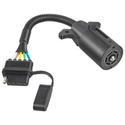 Oyviny adapter front view showing both 7-way and 5-pin connectors for easy towing