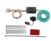 Oyviny front connector showing four‑way plug and easy hookup benefit