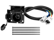Oyviny front plug showing both 7-way blade and 4-way flat connectors for versatile towing