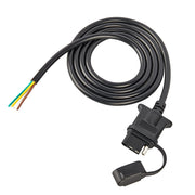 Oyviny front view of 4-pin female socket showing secure fit and easy use