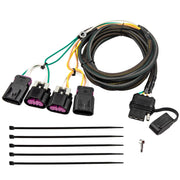 Oyviny front view of 4-pin harness showing plug and cable for easy towing connection