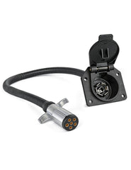Oyviny front view of adapter showing 6-pin to 7-pin conversion benefit