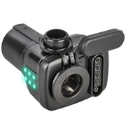 Oyviny front view of 7-way adapter showing connections and durable housing benefit