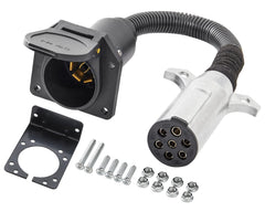 Oyviny front view of adapter showing connectors and benefit quick connection