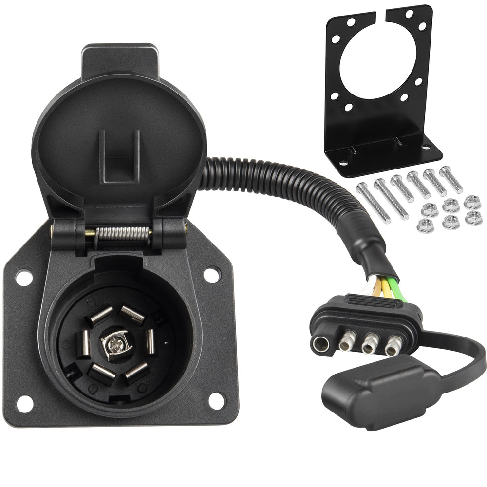 Oyviny front connector view showing secure mount and easy hookup benefit