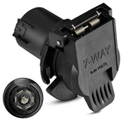 Oyviny front view of 7-way socket showing OE-fit and easy replacement