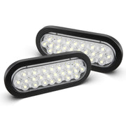 Oyviny front view showing oval 6-inch light and bright LEDs for improved visibility