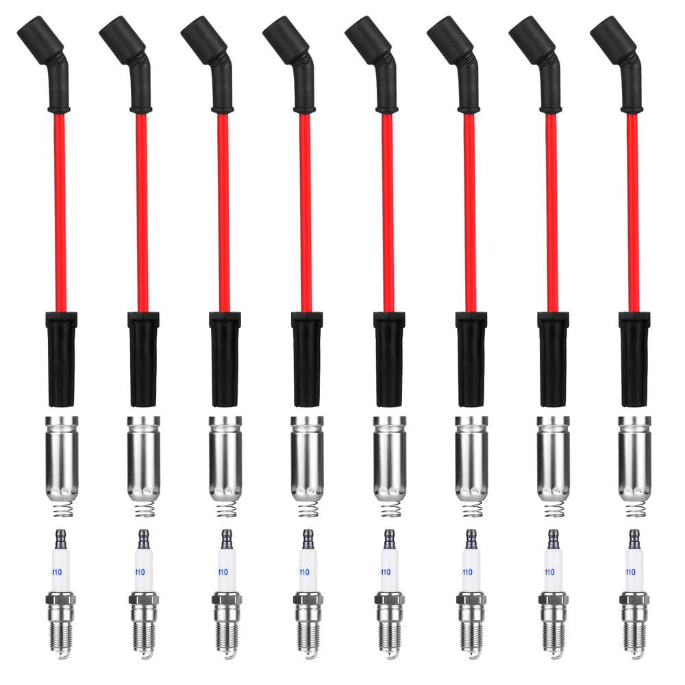 Ozikutech front packaging showing complete plug and wire set benefits