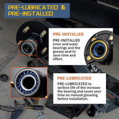 OZISENS dust cap and rubber plug detail protecting bearings from debris
