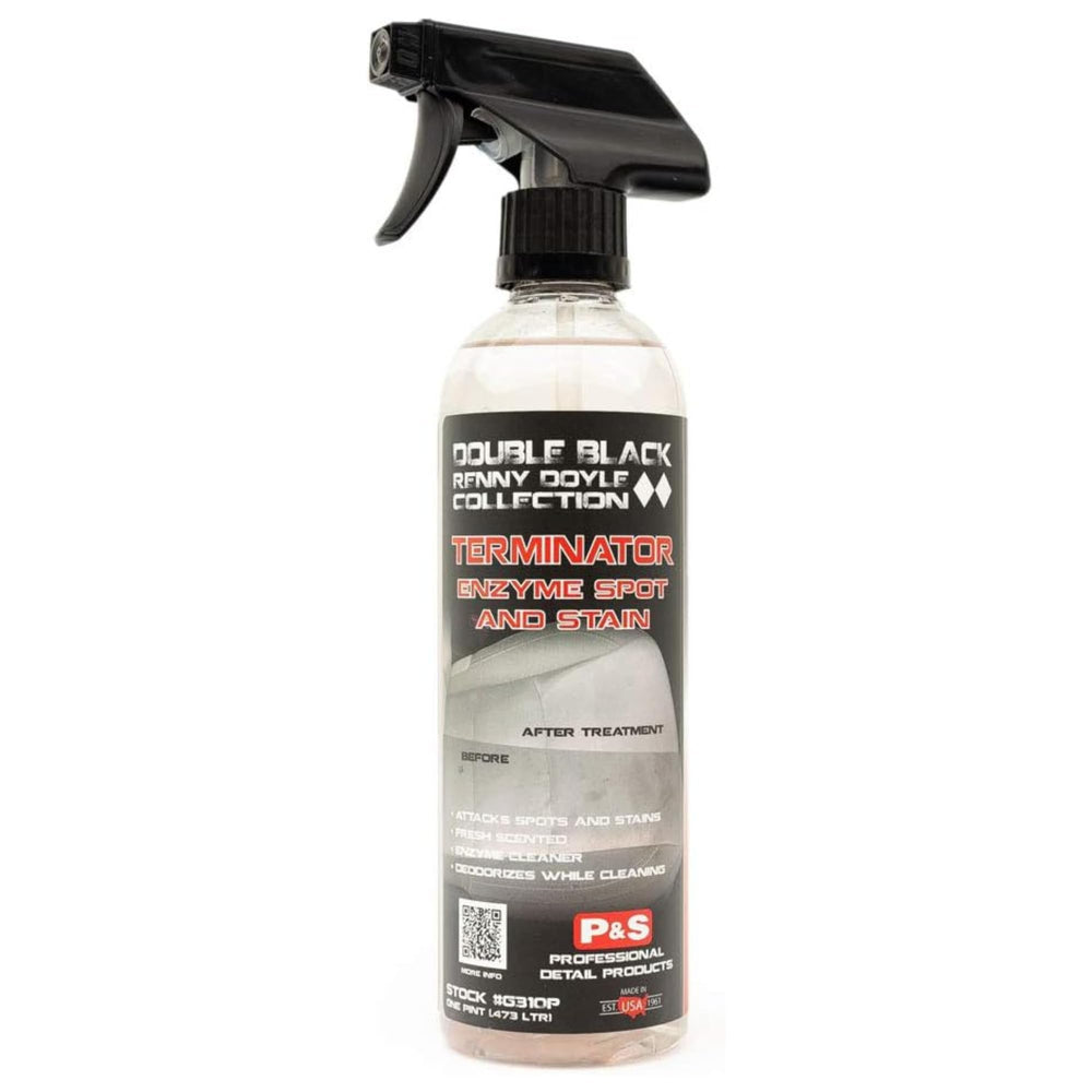 P & S Terminator front label showing product purpose and size for quick recognition
