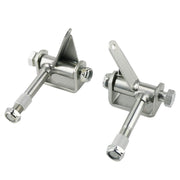 PACEWALKER front view of spindle bracket pair showing clamp design and benefit of precise fit
