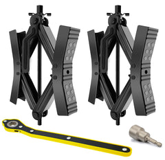 PAFOWO front view of packaged chocks showing durable finish and quick setup benefit