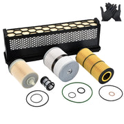 PAGOTORTAUS front view of complete filter kit showing contents and benefits