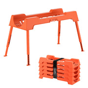 PAHTTO front view of orange support showing stable base and bright color for visibility