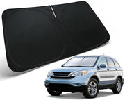 PAIMOHO front view of CR-V windshield shade showing custom fit and protection