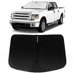 PAIMOHO front view showing tailored fit for Ford F-150 windshield protection