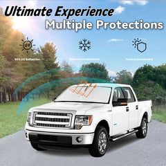 PAIMOHO installed inside Ford F-150 windshield demonstrating full coverage benefit