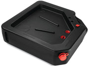 PAK front view of 23-quart drain pan showing capacity and stability benefit