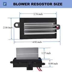 PANNUOSCS resistor installed in Hummer H2 HVAC proving restored blower control