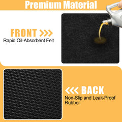 Papillon felt top detail showing dense absorbent layer for faster oil uptake