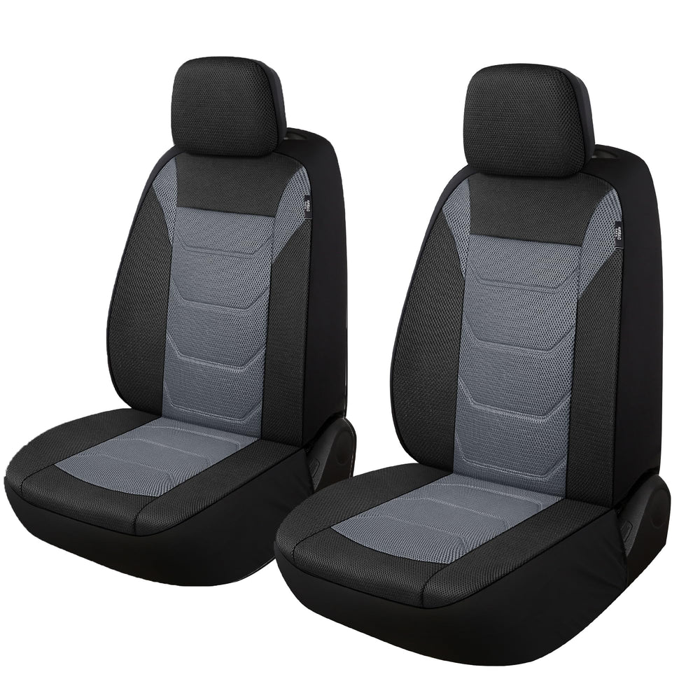 Pariiaotin front seat cover front view showing neat fit and protection