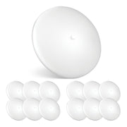 Parmida front view ceiling light showing slim profile and even illumination benefit