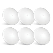 Parmida front view of six dome lights showing compact design and even light