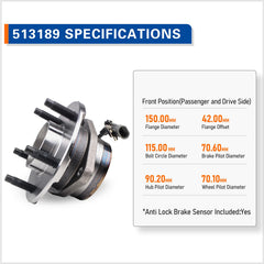 PAROD hub installed on vehicle front wheel restoring stable steering
