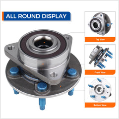 PAROD front hub assembly rear view showing mounting flange and bore for secure installation