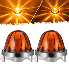 Partsam amber glass front view showing bright signaling benefit
