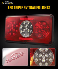 Partsam close-up of central white LED cluster for bright reverse illumination benefit
