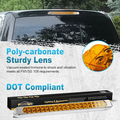 Partsam close-up chrome bezel and lens highlighting corrosion resistance