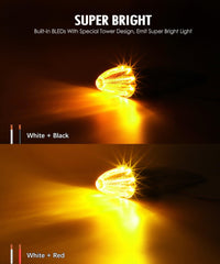 Partsam close-up of tower-shaped LEDs highlighting focused beam and improved luminance