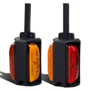 Partsam fender clearance lights front view showing amber and red faces and clear marking