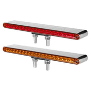Partsam front amber lens bar showing bright forward signaling benefit